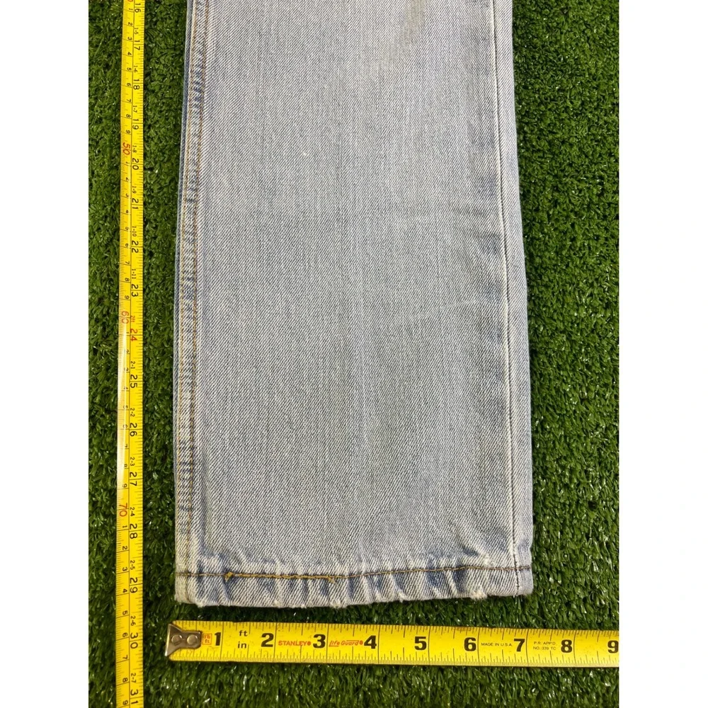 Levis 511 Straight Fit Jeans Mens‎ 36x30 Light Wash Blue Denim Pants 04511-1472